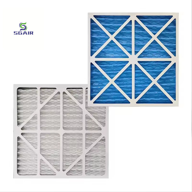 99.99% مرشحات هواء HVAC مضادة للتآكل قابلة لإعادة الاستخدام لمعالجي الهواء